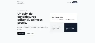 Aperçu du projet Job Application Tracker